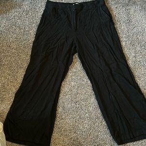 Abercrombie & Fitch linen blend wide leg pants